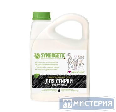 Гель для стирки черного белья "Synergetic", канистра, 2750 мл 6 шт/кор РОССИЯ 109800