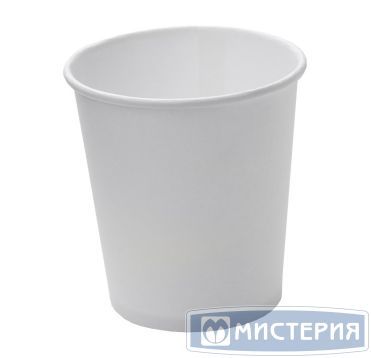 Стакан для холодного и горячего, 0.1л, белый, картон