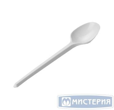 Пластиковая ложка чайная, 125 мм, белая, полистирол