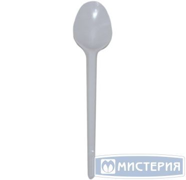 Ложка одноразовая 125 мм, бел., ПС, 12 шт/упак "МИСТЕРИЯ" 1 800 шт/кор РОССИЯ 107393