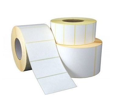 Этикетка стикер 58х60 мм, бел., без печати, 5000 шт/упак 20 000 шт/кор РОССИЯ