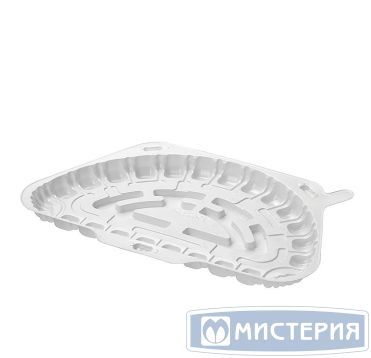 Упаковка для торта [дно] полукруг 267х159х17[230х115х13] мм, бел., ПС, 270 шт/кор "Комус" 270 шт/упак РОССИЯ Т-105/1Д