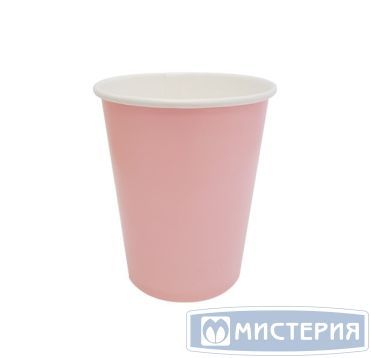 Бумажный стакан для холодного и горячего, 250 мл, пудра, картон