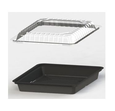 Контейнер для суши 1-секц. 169х151х40 мм, без крышки, черн., ПС, 600 шт/кор "Kado-Prim" 600 шт/упак РОССИЯ КД-005 Д