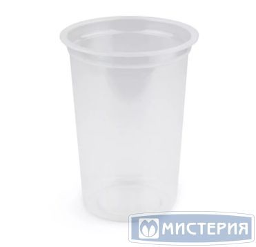 Контейнер под запайку 500 мл, 1-секц. d95х h121 мм, прозр., ПП, 39 шт/упак 936 шт/кор РОССИЯ Стакан 95.500 прозр.
