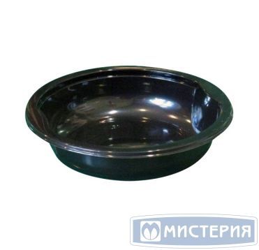 Тарелка 350мл, круглая, черная 