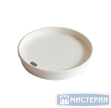 Крышка для стакана d90 мм с отверстием, бел., карт., 50 шт/упак 1 000 шт/кор РОССИЯ 090006