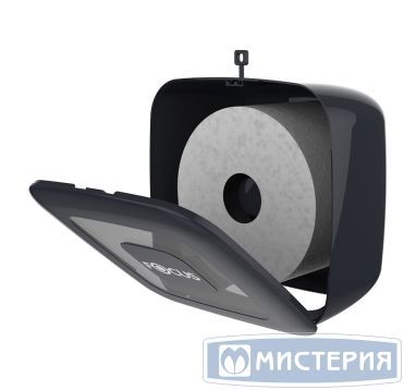 Диспенсер для туалетной бумаги в рулонах, черн., ПП "Focus" Mini Jumbo 1 шт/кор ТУРЦИЯ 8076285