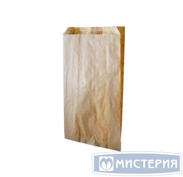 Пакет пищевой [200+90]х350 мм без руч., без окна, крафт, бум., 100 шт/упак 700 шт/кор РОССИЯ