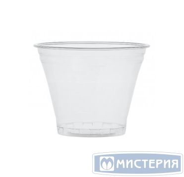 Стакан одноразовый 200 мл для холодных напитков, d 95мм, h 70мм, прозрачный, шейкер, ПЭТ