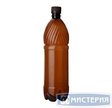 Бутылка ПЭТ 1500 мл, коричн., горло d28 мм, крышка в компл., 45 шт/кор 45 шт/упак РОССИЯ №2.1,50 BPF коричн.