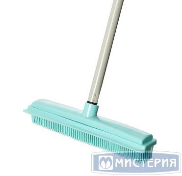 Щетка для пола 325х50 мм, рукоятка 120 см, с резиновой щетиной и водосгоном "You'll love" 12 шт/кор РОССИЯ 68847