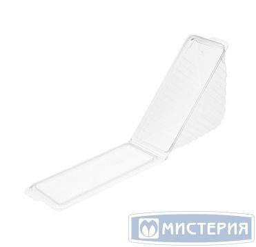 Упаковка для сэндвичей треуг. 189х78х85[170х68х75] мм, неразъем.крышка, прозр., ПЭТ, 500 шт/кор "Протэк" 500 шт/упак РОССИЯ ПК-326