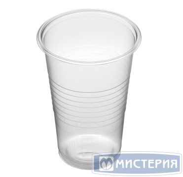 Стакан одноразовый 200 мл, прозрачный, полипропилен, 100 штук в упаковке 3 000 штук в коробке