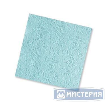 Салфетки 330х330 мм 3-сл., диз. "Голубой Барокко", голуб., бум., 16 шт/упак "Bouquet" 12 упак/кор РОССИЯ 57223