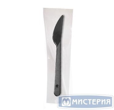 Комплект столовых приборов №1 [нож Кристалл 180 мм, черн., ПС], 300 шт/кор 300 шт/упак РОССИЯ Н11-007