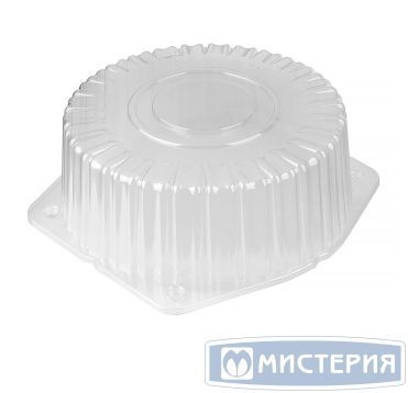 Упаковка для торта [крышка] d263хh125[d228хh115] мм, прозр., ОПС, 100 шт/кор "Комус" 100 шт/упак РОССИЯ Т-225КВ (М) (Т)