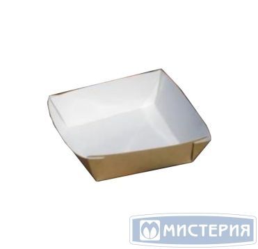 Лоток [короб] для фастфуда 110х110х42 мм, крафт-бел., карт., 480 шт/кор "OSQ" Tray 550 480 шт/упак РОССИЯ OSQ TRAY 550