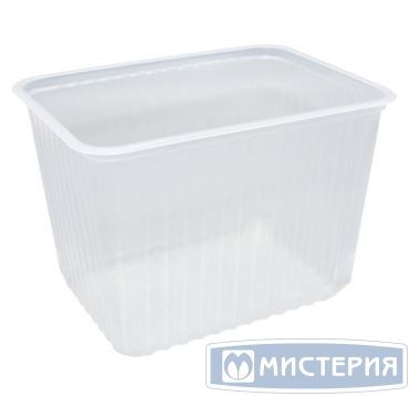 Контейнер 2000 мл 1-секц. 179х132х125 мм, серия 179, без крышки, прозр., ПП, 50 шт/упак 500 шт/кор РОССИЯ