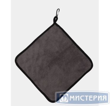 Салфетка из микрофибры 300х300 мм, с отв.для карабина, коричн., 1 шт/упак 170 шт/кор РОССИЯ