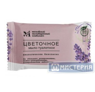 Мыло туалетное "ММК" Цветочное, 100 г 80 шт/кор РОССИЯ МКТУ1321