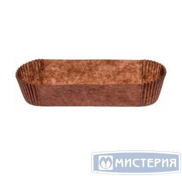 Розетка кондитерская, овальная, 34х136мм, h 27мм, коричневая, Бумага