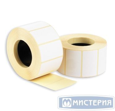 Весовая лента 30х20 мм ЭКО, непринт., бел., термобум., 1600 шт/рул 66 рул/кор РОССИЯ