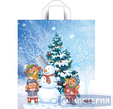 Пакет 380х430 мм, 35 мкм с петлев. ручками, диз. "Волшебный момент", ПВД, 50 шт/упак "Тикопластик" 500 шт/кор РОССИЯ н00246235