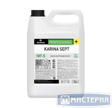 Мыло жидкое антибактериальное "Pro-Brite" Karina Sept, канистра, 5000 мл 4 шт/кор РОССИЯ 187-5