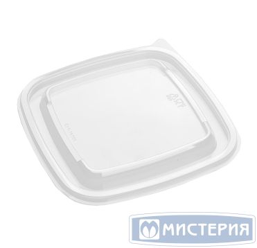 Контейнер 500 мл 1-секц. 160х160х45 мм, без крышки, прозр., ПЭТ, 75 шт/упак "ПолиЭр" 450 шт/кор РОССИЯ СпК-1616-500 прозр.