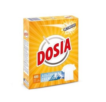 Стиральный порошок "Dosia" Альпийская свежесть, автомат, 400 г 22 шт/кор РОССИЯ