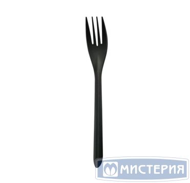 Комплект столовых приборов №1 [вил. 173,5 мм, черн., ПП], 500 шт/кор 500 шт/упак РОССИЯ Н11-013