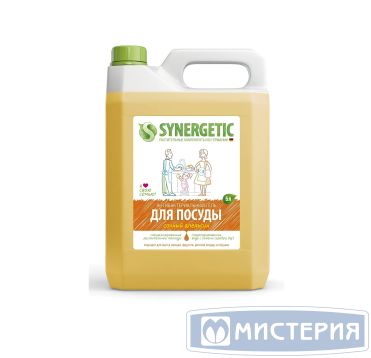 Средство для мытья посуды "Synergetic" Сочный апельсин, канистра, 5000 мл 4 шт/кор РОССИЯ 103502