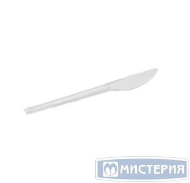 Нож одноразовый Кристалл 150 мм, прозр., ПС, 10 шт/упак "МИСТЕРИЯ" 500 шт/кор РОССИЯ