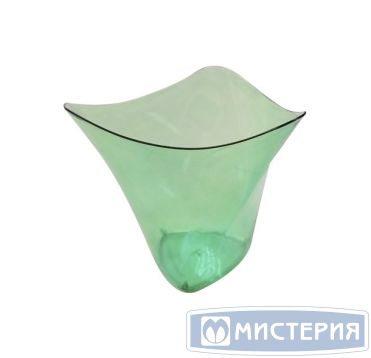 Форма для фуршетов 120 мл 79х77х67 мм, диз. "Кимоно", зел., ПС, 25 шт/упак "Buffet" 400 шт/кор РОССИЯ 1050