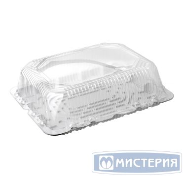 Упаковка для торта [крышка] 485х387х146[393х293х134] мм, прозр., ОПС, 50 шт/кор "Комус" 50 шт/упак РОССИЯ Т-480 К