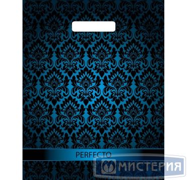 Пакет 300х370 мм, 90 мкм с проруб. ручками, диз. "Перфекто Загадка", ПВД, 25 шт/упак "Тикопластик" 400 шт/кор РОССИЯ н00229683