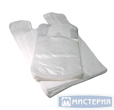 Пакет "майка" 30+16х60см, 20 мкм, белая, ПНД