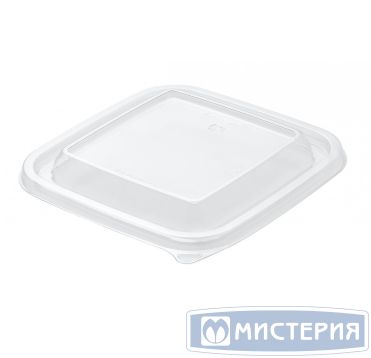 Крышка к контейнеру 124,5х124,5х13,1 мм, прозр., ПЭТ, 25 шт/упак "Upax-Unity" 1 000 шт/кор РОССИЯ С-12/12 К