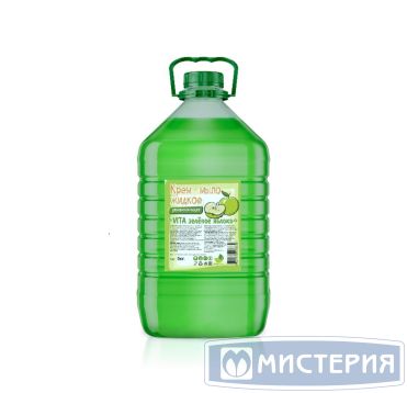 Мыло-крем жидкое "Ecoline" Vita Зеленое яблоко, бутылка ПЭТ, 5000 мл 4 шт/кор РОССИЯ 143020