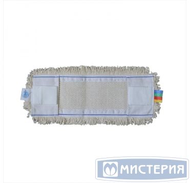 Моп плоский 400х140 мм, ухо+карман, бел., х/б "A-VM" 25 шт/кор РОССИЯ CN3035