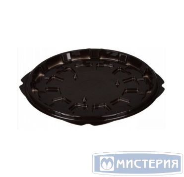 Упаковка для торта [дно] d200хh15[d166хh11] мм, коричн., ПЭТ, 400 шт/кор "Комус" 400 шт/упак РОССИЯ Т-165/2 ДШ коричн.