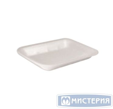Лоток пищевой 180х135х25 мм, серия Е-25, бел., ВПС, 300 шт/кор "Полиформ" 300 шт/упак РОССИЯ Е-25
