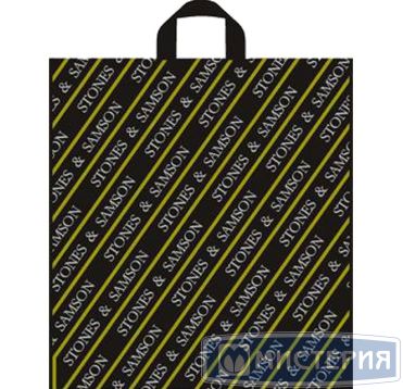 Пакет 430х475 мм, 55 мкм с петлев. ручками, диз. "Камни Самсона", ПВД, 50 шт/упак "Тикопластик" 300 шт/кор РОССИЯ н00095355 // ПТЛ00530