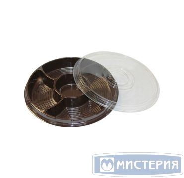 Крышка к менажнице d260 мм, прозр., ПЭТ, 110 шт/кор 110 шт/упак РОССИЯ ТР-260 К