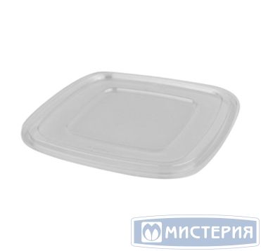 Крышка к контейнеру 4-х секц. 190х190х16 мм, прозр., ПЭТ, 70 шт/упак "ПолиЭр" 140 шт/кор РОССИЯ СпК-1919-К(С)