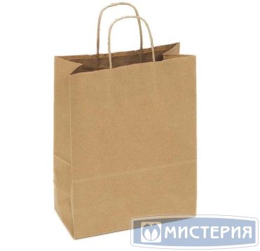 Пакет [220+120]х250 мм с круч. ручками, крафт, бум., 250 шт/кор 250 шт/упак РОССИЯ KR-01-70-221225