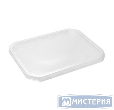 Крышка к контейнеру 191х158х10,5 мм, прозр., ОПС, 400 шт/кор "Комус" 400 шт/упак РОССИЯ КМ-030К