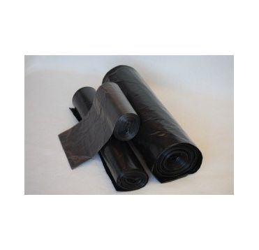 Мешок для мусора 120л (50+20)х110см ПВД черный 10 шт/рул. "Суперпрочный"