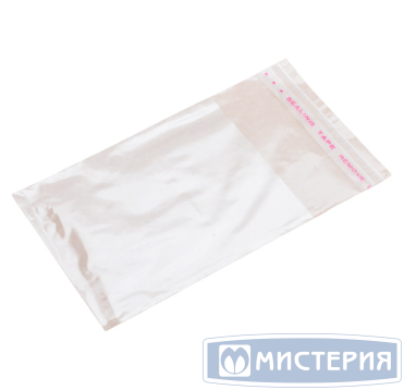 Пакет фасовочный 200х400 мм 35 мкм, с клеев.клапаном 50 мм, прозр., ПП, 500 шт/упак 10 упак/кор РОССИЯ